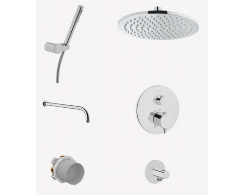 Душевой комплект, Vitra, Origin, цвет-хром