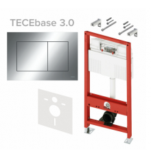 Инсталляция, TECE, TECEbase 3.0, для унитаза, шгв 500-230-1320, клавиша-TECEnow, цвет клавиши-хром