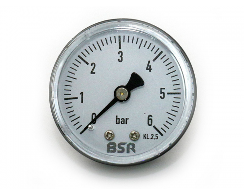 Манометр BSR 6 бар, 1/4 ", Ø 50, радиальный