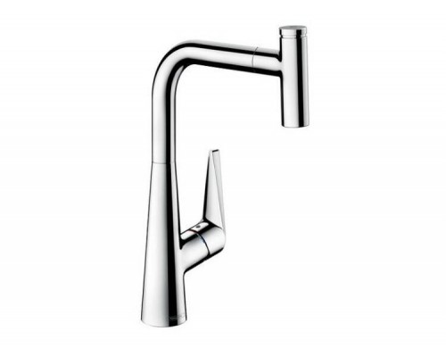 Смеситель для кухни, Hansgrohe, Talis Select M51, цвет-сталь