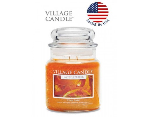 Декоративная свеча Village Candle Цитрусовый микс (389 грамм) Декоративная свеча Village Candle Цитрусовый микс (389 грамм)