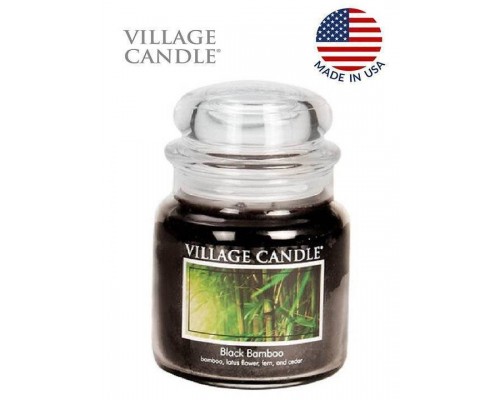 Декоративная свеча Village Candle Черный бамбук (389 грамм)