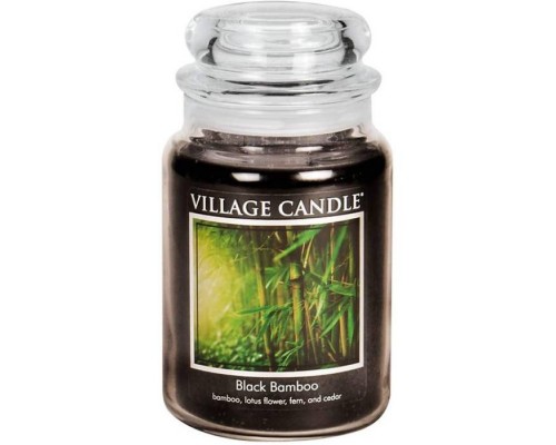 Декоративная свеча Village Candle Черный бамбук (602 грамма)