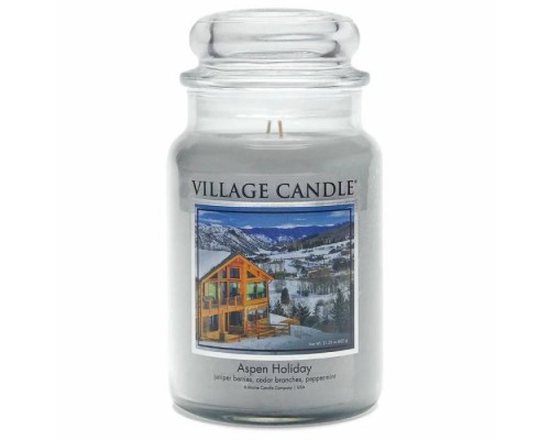 Декоративная свеча Village Candle Рождественские Каникулы (602 грамма)