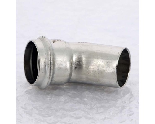 Угол-вставка пресс 45 град. нержавеющая сталь Sanpress Inox VIEGA 35 Угол-вставка пресс 45 град. нержавеющая сталь Sanpress Inox VIEGA 35