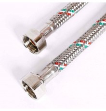 Гибкая подводка для воды UNI-FITT DN 8 ВВ 1/2" 250 см оплетка из нержавеющей стали