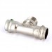 Тройник пресс-Н нержавеющая сталь Sanpress Inox VIEGA 22х3/4"х22