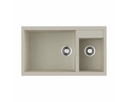 Мойка, OMOIKIRI, Tedori, шгв 860-500-240, отверстия для смесителя-2 промаркированных, цвет-эверест