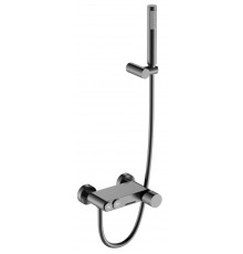 Boheme Stick Touch Смеситель для ванны с душевым комплектом: ручной душ, шланг, цвет: gun metall 123-GM.2