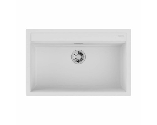 Мойка, OMOIKIRI, Kitagawa, шгв 790-510-200, отверстия для смесителя-4 промаркированных, чаши-1, цвет-Белый