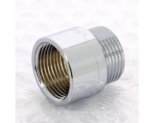 Удлинитель НВ хромированный UNI-FITT 3/4"x20мм Удлинитель НВ хромированный UNI-FITT 3/4"x20мм