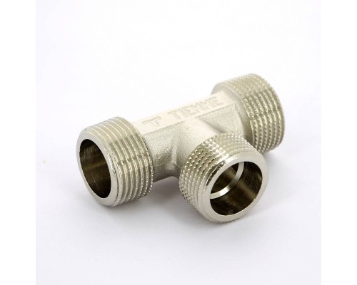 Тройник Н никелированный TIEMME 3/4"