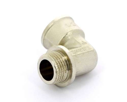 Угол НВ с упором никелированный TIEMME 1/2"