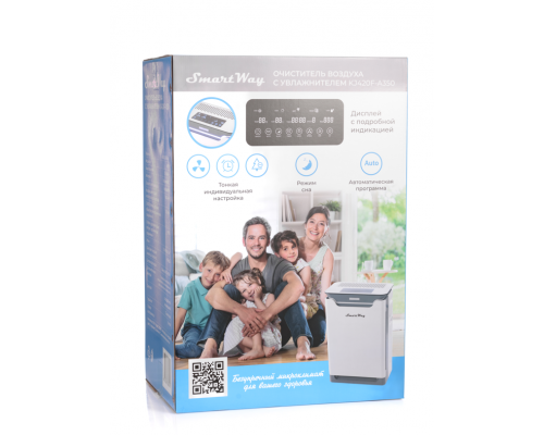 Очиститель воздуха Smartway KJ420F-A350 Smart Wi-Fi + сменная панель тип перфорированная Очиститель воздуха Smartway KJ420F-A350 Smart Wi-Fi + сменная панель тип перфорированная
