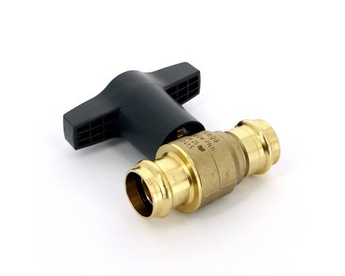 Кран шаровой EASYTOP VIEGA пресс 28 бронза SC-Contur, высокая Т-ручка Кран шаровой EASYTOP VIEGA пресс 28 бронза SC-Contur, высокая Т-ручка