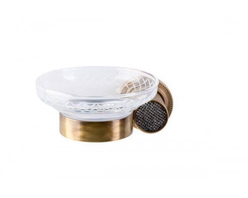 Boheme Royal Cristal Мыльница круглая подвесная, цвет: bronze 10923-BR-B