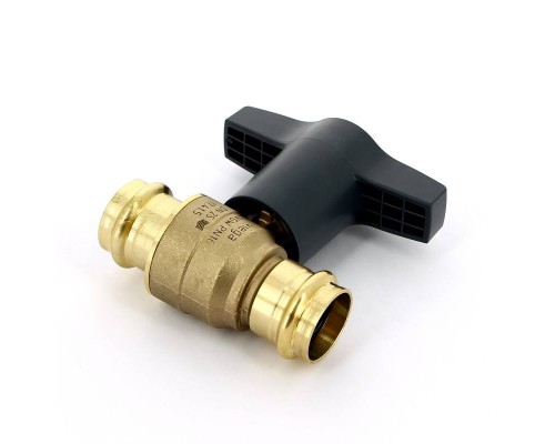 Кран шаровой EASYTOP VIEGA пресс 28 бронза SC-Contur, высокая Т-ручка Кран шаровой EASYTOP VIEGA пресс 28 бронза SC-Contur, высокая Т-ручка