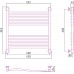 Сунержа Флюид  Полотенцесушитель водяной 60x60h, цвет: без покрытия 00-0222-6060