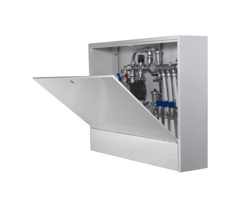 Шкаф коллекторный металлический накладной глубокий UNI-FITT 1150х650х180