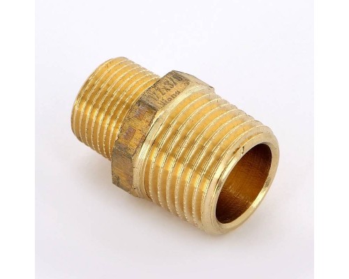 Ниппель бронза Viega 1/2" x 3/8" Ниппель бронза Viega 1/2" x 3/8"