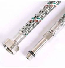 Гибкая подводка для смесителя UNI-FITT МL10х1 - 1/2" 120 см оплетка из нержавеющей стали