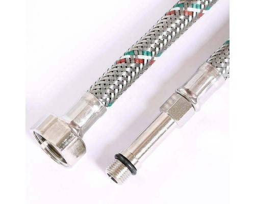 Гибкая подводка для смесителя UNI-FITT МL10х1 - 1/2" 120 см оплетка из нержавеющей стали
