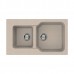 Omoikiri Maru 86-2-SA Кухонная мойка Tetogranit 86x50 см, цвет: бежевый 4993286