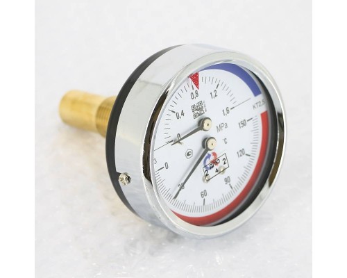 Термоманометр Росма ТМТБ- 31Т.1 63/16 (1/2", 16 бар, 150'С, 2,5) аксиальный