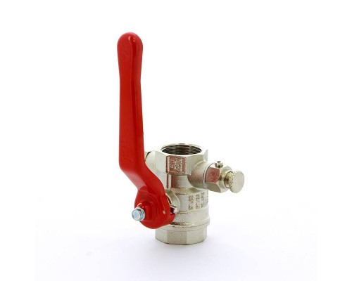 Кран шаровой ВВ с заглушкой и дренажным вентилем рычаг ITAP 3/4"