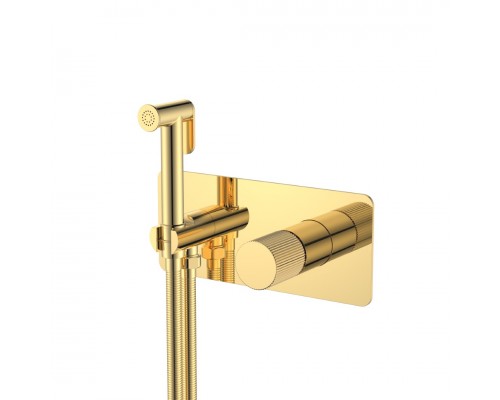 Boheme Stick Linea Гигиенический душ со смесителем и встраиваемой частью, цвет: gold 127-GG.3