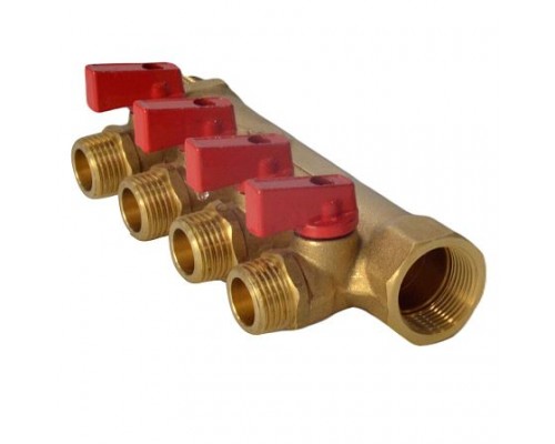 Коллектор лат шар/к красн 3/4" м/р 4в 1/2" н/р 35мм Aquasfera 9026-03 Коллектор лат шар/к красн 3/4" м/р 4в 1/2" н/р 35мм Aquasfera 9026-03