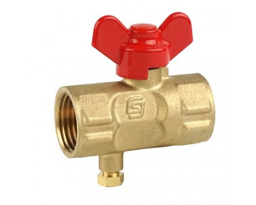 Кран д/ман лат 11б27п(м)1 G1/2"-М20х1,5 Ру16 м/м шар баб SantechSystems