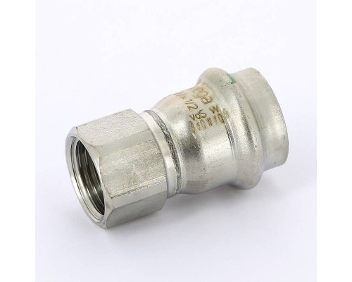 Муфта пресс-В нержавеющая сталь Sanpress Inox VIEGA 22х1/2" Муфта пресс-В нержавеющая сталь Sanpress Inox VIEGA 22х1/2"