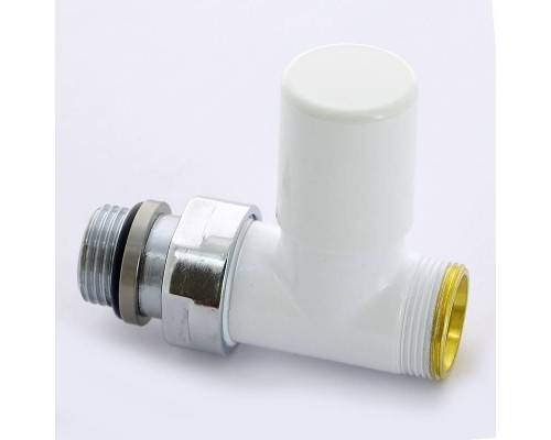 Вентиль ручной Carlo Poletti Compact НН 1/2" х М24 х 19 цвет белый