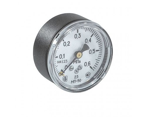 Манометр осев МП-50 0-0,6МПаДк50 G1/4" пласт ЗТП Минск