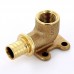 Водорозетка надвижная В латунная REHAU 20 x 1/2" бронза, квадратный фланец, RAUTITAN RX