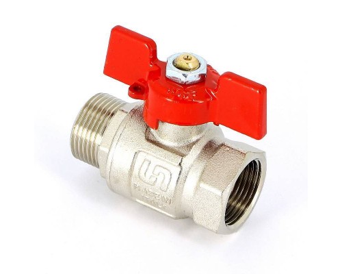 Кран шаровой НВ полнопроходной бабочка Uni-Fitt 3/4"