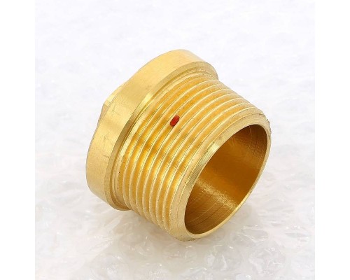 Заглушка Н Viega 1"1/4 с квадратом и бортиком бронза