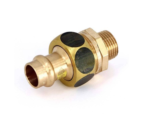 Муфта разъемная пресс-Н плоская прокладка бронза Profipress G VIEGA 15x1/2"