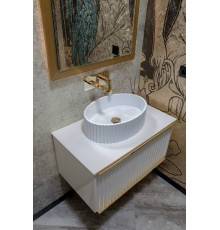 Boheme Monaco Раковина мебельная овальная 50х35х14h см, цвет: белый 878-WM