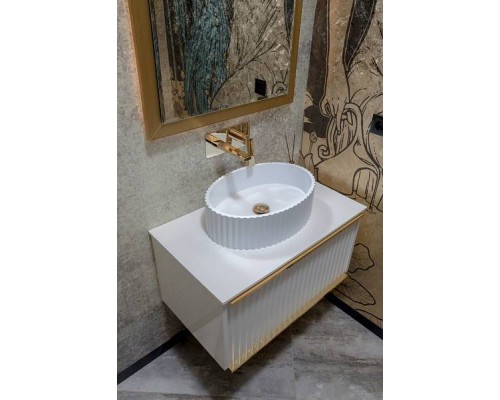 Boheme Monaco Раковина мебельная овальная 50х35х14h см, цвет: белый 878-WM