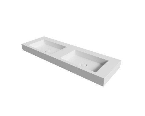 Armadi Art Flat Раковина подвесная 140,4х45,2х10h см, цвет: белый 888-140