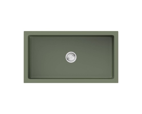 Omoikiri Mikura 76-OL Кухонная мойка Natceramic 76x46 см, цвет: olive 4997076