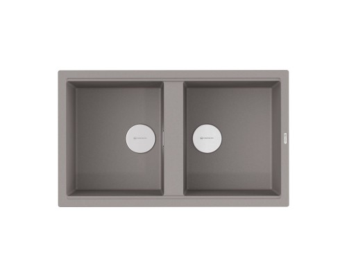 Omoikiri Kitagawa 86-2-GR Кухонная мойка Artceramic 86x51 см, цвет: leningrad grey 4993491