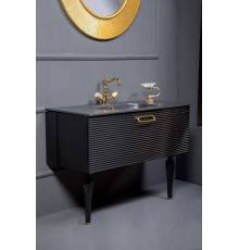 Armadi Art Vallessi Avantgarde Тумба подвесная 100х46х38h см, цвет: черный/золото 842-100-BG