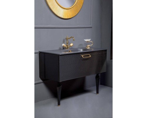 Armadi Art Vallessi Avantgarde Тумба подвесная 100х46х38h см, цвет: черный/золото 842-100-BG