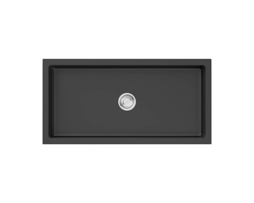 Omoikiri Mikura 91-BL Кухонная мойка Natceramic 91x46 см, цвет: черный 4997087