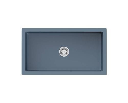 Omoikiri Mikura 83-SB Кухонная мойка Natceramic 84x46 см, цвет: smoky blue 4997083