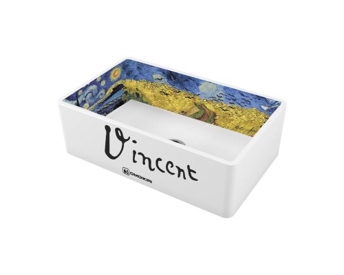Omoikiri Mikura 76-Vangogh Кухонная мойка Natceramic 76x46 см, цвет: белый 4993024