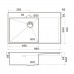 Omoikiri Akisame 86-L Side-IN Кухонная мойка нерж. сталь 86x51 см, цвет: нержавеющая сталь 4997031